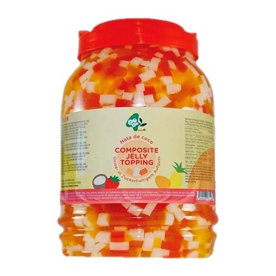 Composite Jelly Topping 4kg Bubble Tea Gelee Topping Großpackung