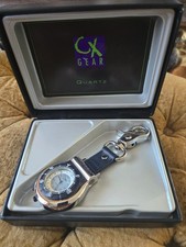 Colibri CX Gear Sport Clip Watch Carabiner Pocket Watch 24 Hour Dial Silver Tone