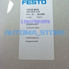 ONE NEW FOR Festo solenoid valve CPV18-M1H-2X3-GLS-1/4 163189 #AM