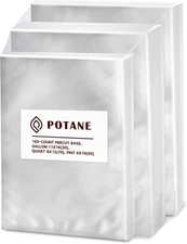 Vacuum Sealer Bags, Precut 150 Gallon 11x16, Quart seal bags, Clear 