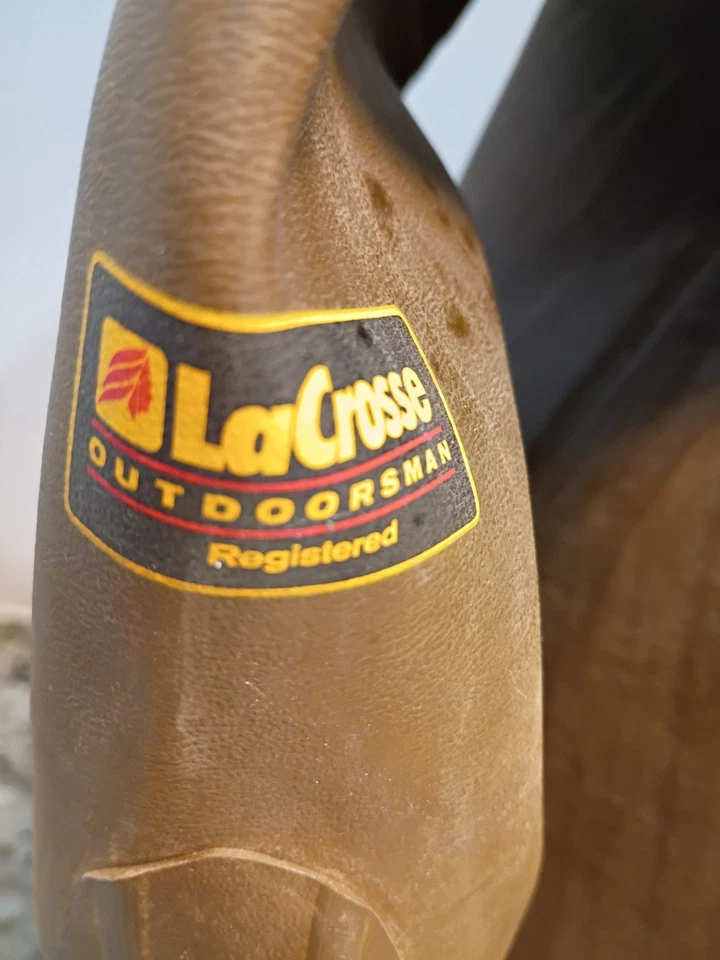Lacrosse Outdoorsmen VTG Hip Rubber Boots Waterfowl Hunting Guessing 9/10 Men's - Image 3 of 4