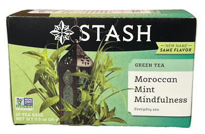 Stash Moroccan Mint Mindfulness Green Tea 0.9 oz 20 Tea Bags