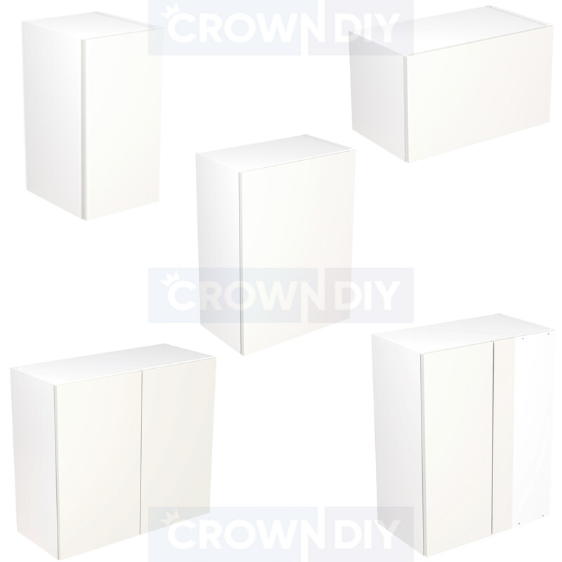 Cheap Kitchen Wall Units with Doors Slab White Unit Storage