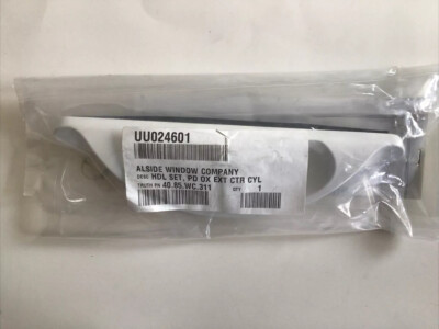 Truth Hardware White Sliding Glass Door Handle Assembly with Lock