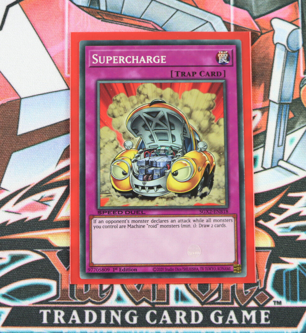 YuGiOh Trap Card Supercharge SGX2-ENB18 1st Edition Common