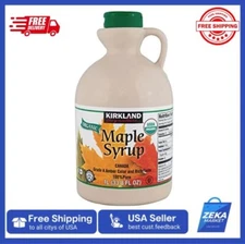 New Kirkland 100% Organic Pure Maple Syrup - Rich Taste, 33.81oz Bottle