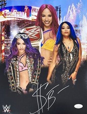 Sasha Banks Signed Autographed 11x14 Photo JSA Authenticated #1 WWE