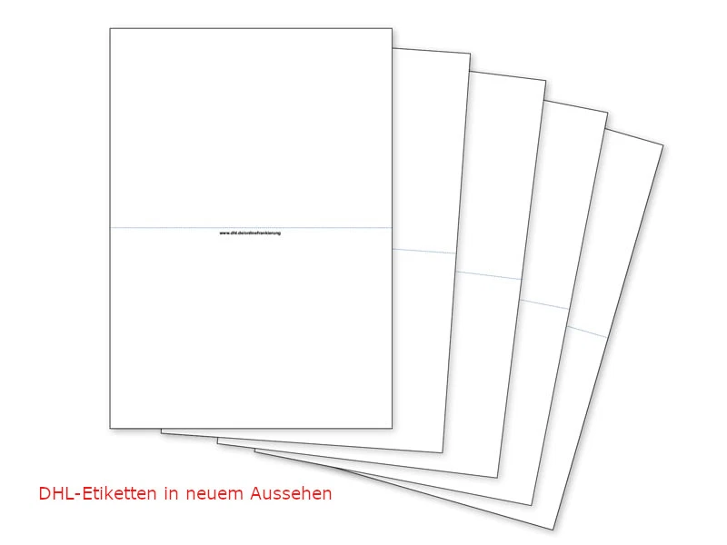 Original DHL Versandetiketten Paketaufkleber selbstklebende Paket Hermes 10-600