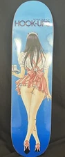 Hook-Ups OG Transparent Top Logo 2013 Waitress In Trouble 8.0" Skateboard Deck