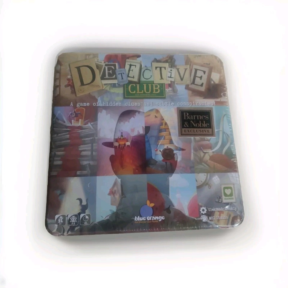 Detective Club Board Game Blue Orange Games 100 Complete Mystery
