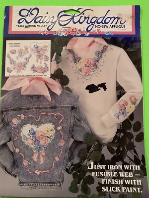 Daisy Kingdom No-Sew Applique  Garden Medley  Iron On Floral