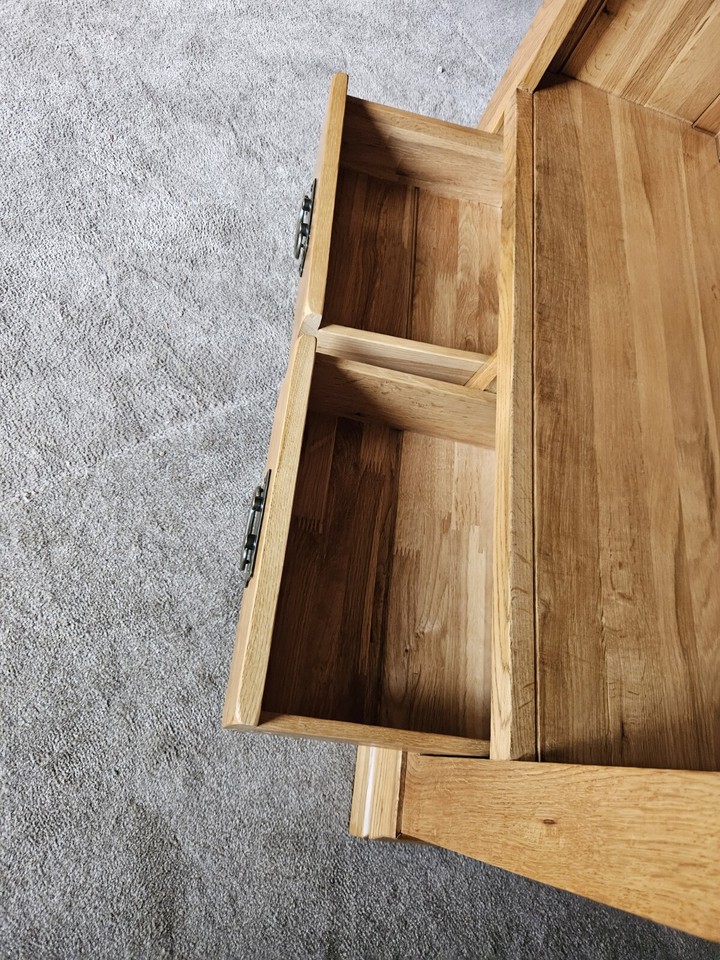 Oak Furniture Land French Farmhouse Rustic Solid Oak Tall Bookcase eBay