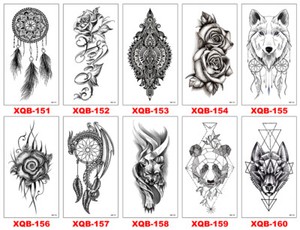 8 X Sheets Temporary Tattoo Body Arm Tattoo Sticker Half Sleeve Fake Waterproof