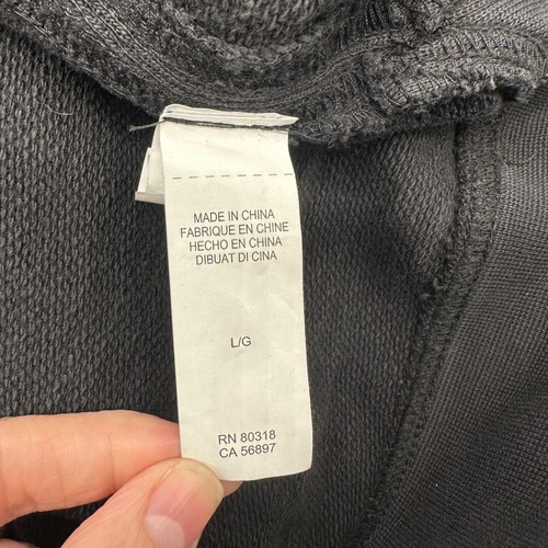 Chaqueta negra Lucky Brand etiqueta gris grande con cremallera unisex bolsillos a presión básica - Imagen 6 de 8
