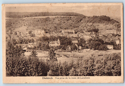 Diekirch Luxembourg Postcard View Taken From The Larochette Road c1920's