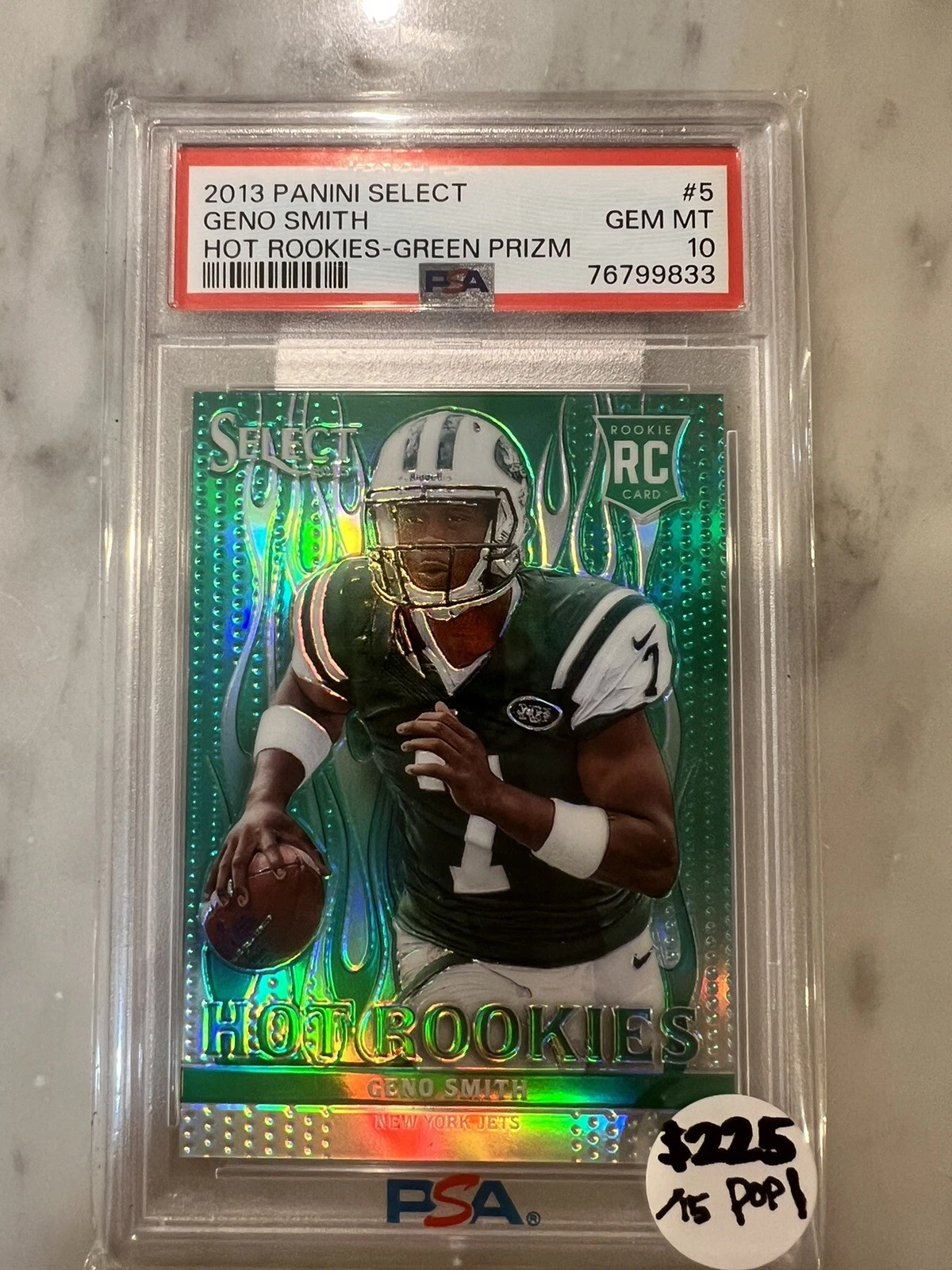 Geno Smith Panini Select Hot Rookies #5 Green Prizm
