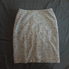 Vtg LESLIE FAY PENCIL SKIRT Grey Size PM Petite M