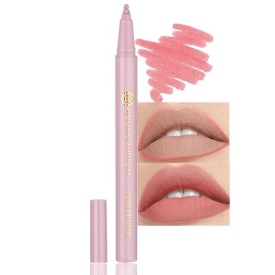 YOUNG VISION Gourd-Shaped Precision Liquid Lipstick & Lipliner - Nude Matte S...