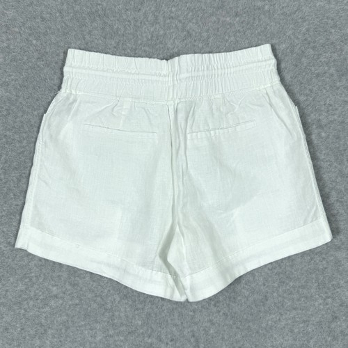 Athleta Shorts Womens 2 Cabo Linen Drawstring Cargo Pocket Pull On Elastic Waist - Picture 6 of 13