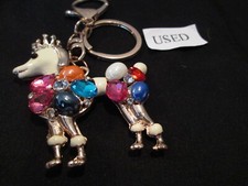 DOG JEWELED KEYCHAIN