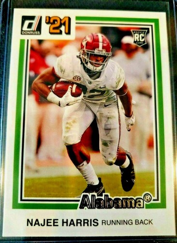 Najee Harris 2021 Chronicles Donruss Rookie Card RC Alabama Crimson 