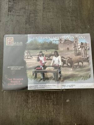 Pegasus Hobbies Museum Models California Mission Indians 1/48  33 Pieces 7005