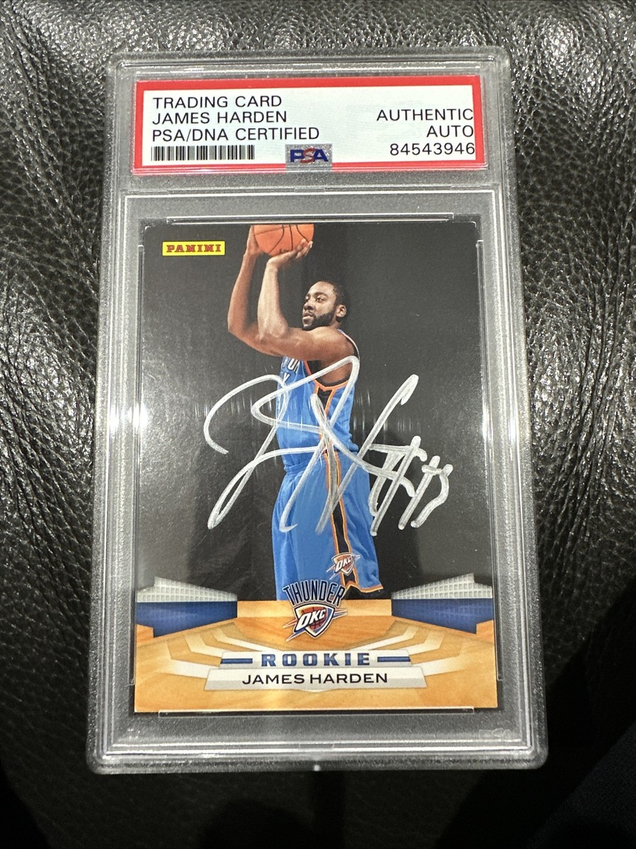2009 Panini James Harden RC Rookie Card #353 PSA MINT Auto Signed 