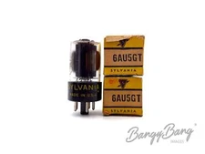 2 Vintage Sylvania 6AU5GT Beam Power Pentode TV Receiver - Bangybang.tube