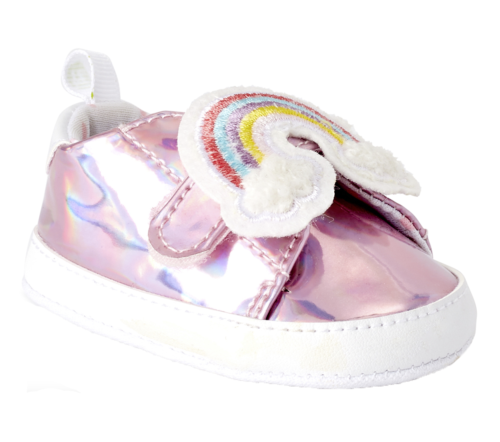 First Steps By Stepping Stones Baby Girls Magic Rainbow Sneakers - Picture 1 of 5
