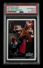 Rey Mysterio Signed 2004 2009 Topps WWE #7 (PSA Encapsulated) - A