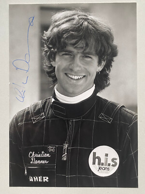 Christian Danner  - Formel 1 -  original Autogramm - Größe 17 x 12 cm