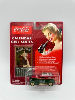 JOHNNY LIGHTING Coca-Cola CALENDAR GIRL SERIES DIE CAST '33 Ford Panel Delivery