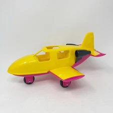 American Plastic Toys Sea Plane Airplane Toy Vintage Bath Elf Made In USA Pink