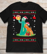 CHRISTMAS Gumby cartoon ugly xmas NEW T-shirt Unisex All sizes JY187