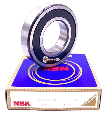 NSK Japan 6208 VV CM Ball Bearing, Non-Contact Seals 6208LLB