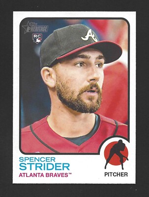 2022 Topps Heritage #521 SPENCER STRIDER Raw - Atlanta Braves - RC