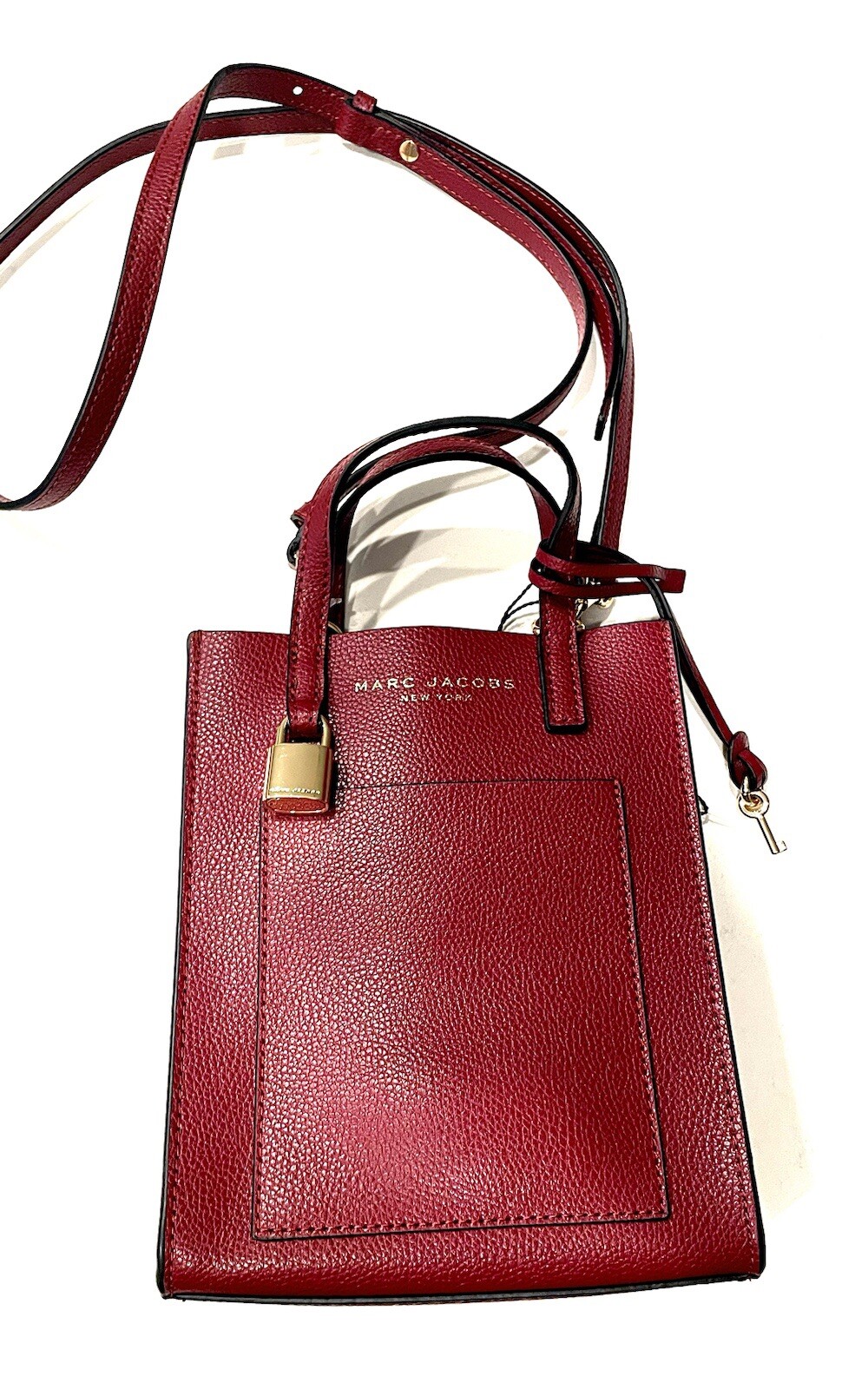 Marc Jacobs Mini Grind Burgundy Leather Mini Tote 🛍️