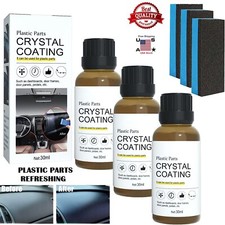 3× Plastic Parts Crystal Coating Car Refresh...
