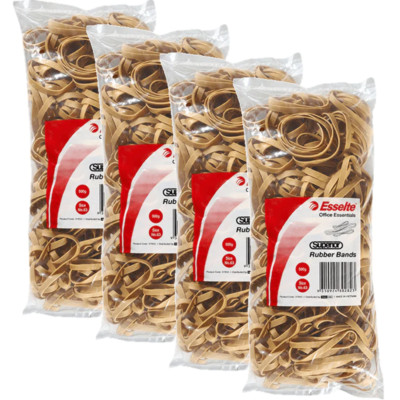NEW 4x Esselte Superior Premium Rubber Bands Size No.63 500gm Bag Pack BULK