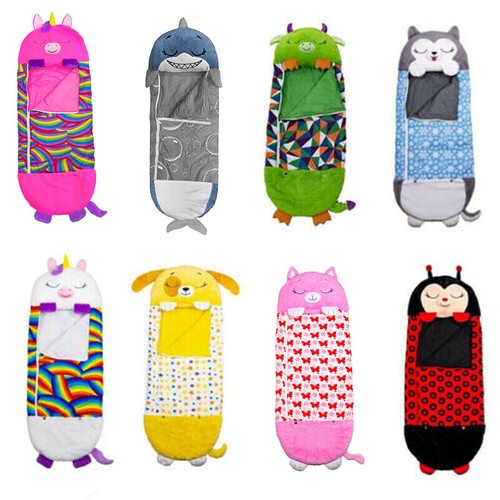 Sleeping Bag Happy Napping Napper Kid FUNNY Pillow Warm Camping Unicorn 180cm - Picture 2 of 16