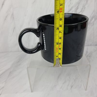 Star Bucks Black 12 Oz Mug BIG Starbucks Coffee Cup | eBay