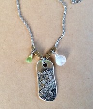 NEW Moonstone Peridot Sundance Charm artisan Silver 925 Handmade Necklace 24  L