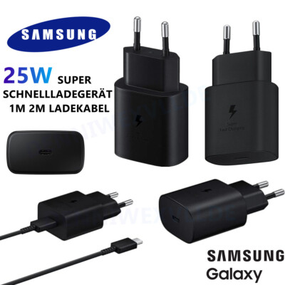 Genuine 25W Schnellladegerät Samsung Galaxy S25 S24 S23 A54 A53 TYP C Ladegerät