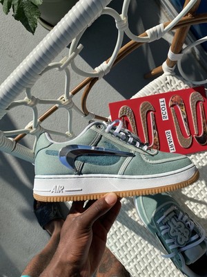travis scott air force 1 green