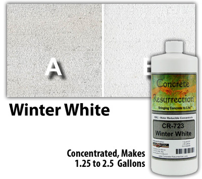 Professional Easy to Apply Water Based Concrete Stain - Winter White