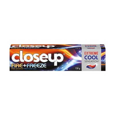 Closeup Fire + Freeze Toothpaste Dual Sensation India's No. 1 GelToothpaste 150g