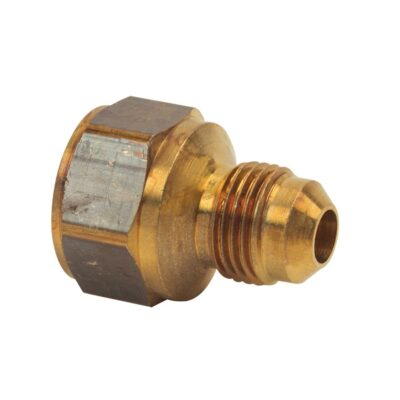 Thrifco 4401127 #46 3/8'' Flare x 1/2'' FIP Brass Adapter