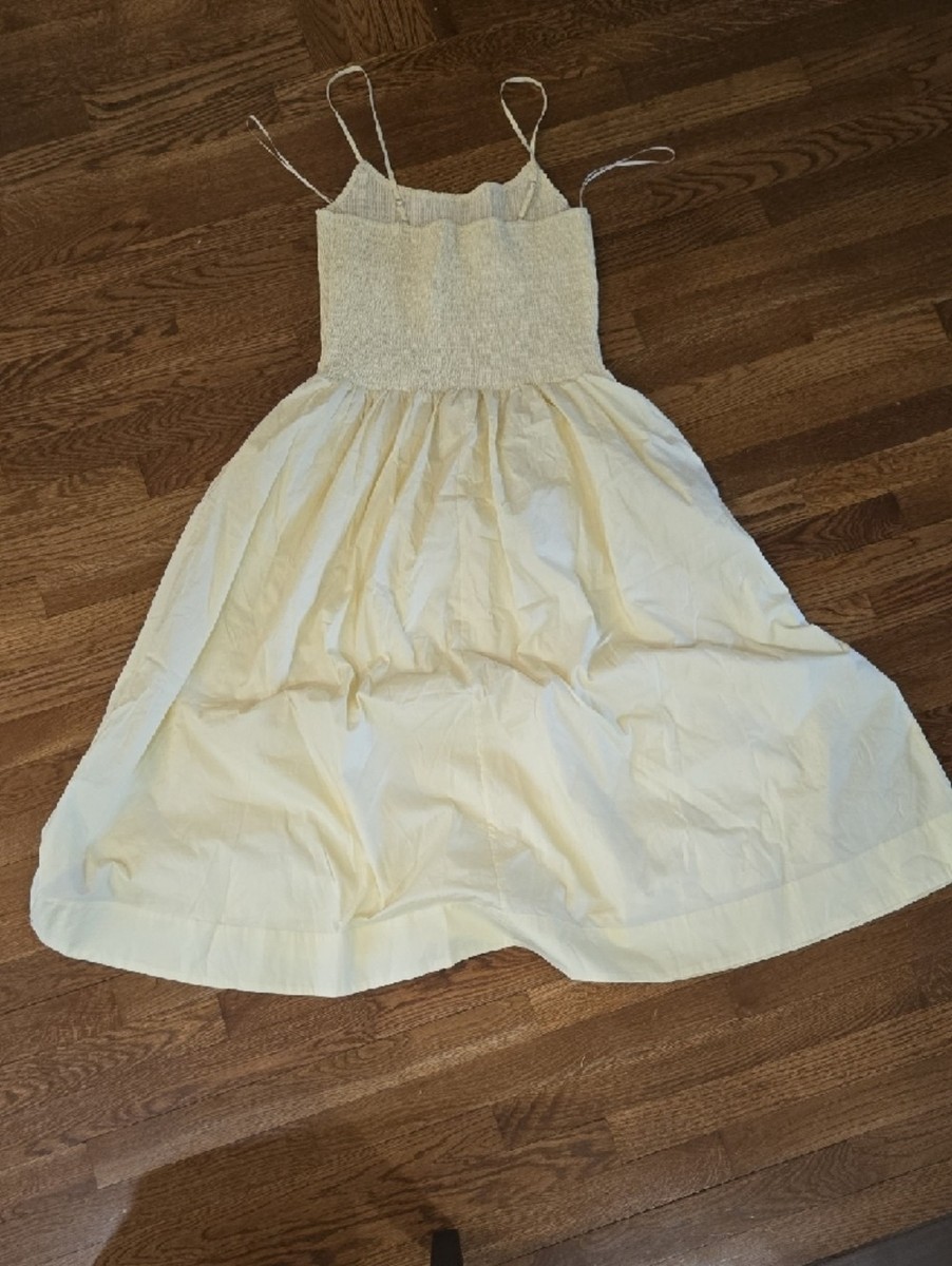 lucy paris hazel smocked dropped waist dress Lucy Paris / Catania Maxi Dress / XS