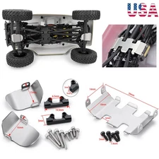 Protective Plate Axle Armor Chassis Skid Plate Set for Axial 1:24 SCX24 90081 RC