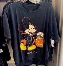 Parks 2025 Vampire Mickey Halloween Reprint Graphic T-Shirt